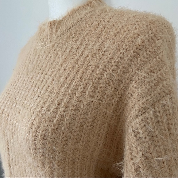 J.O.A. Fuzzy Beige Sweater - Picture 4 of 6